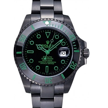 Good copy rolex watches Submariner Black 622007 Ceramic Stealth Rolex 0712
